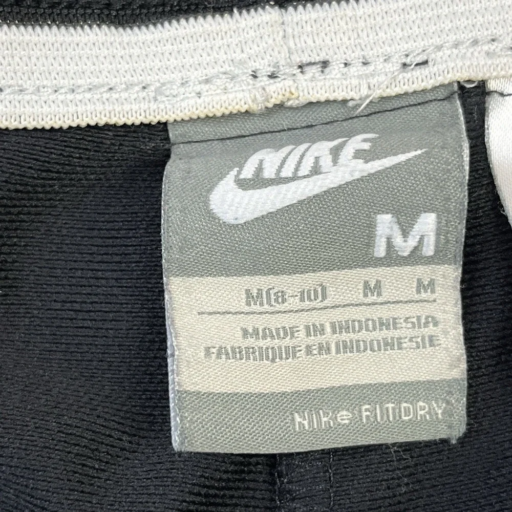 Nike Athletic Shorts Black/White‎ Women's Size Medium Elastic Waist